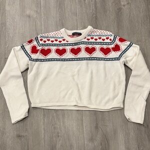 brandy melville heart sweater